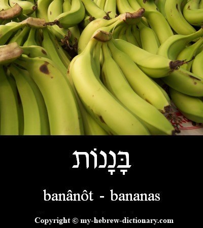 bananas in Hebrew