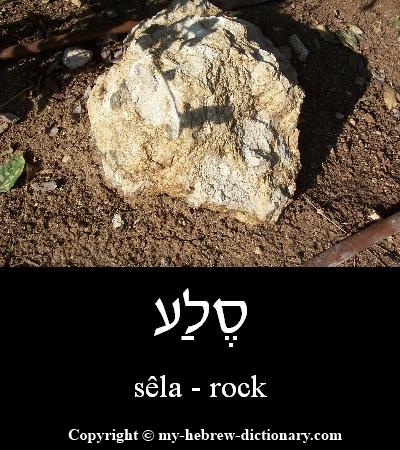 rock in Hebrew