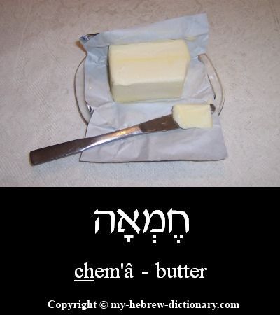butter in Hebrew