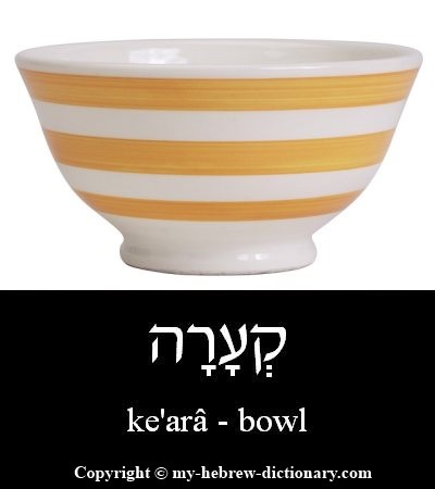 Bowl in Hebrew