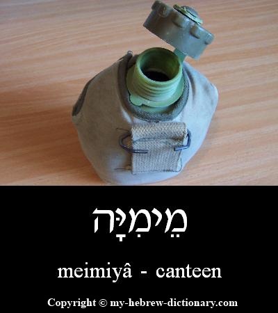 Canteen in Hebrew