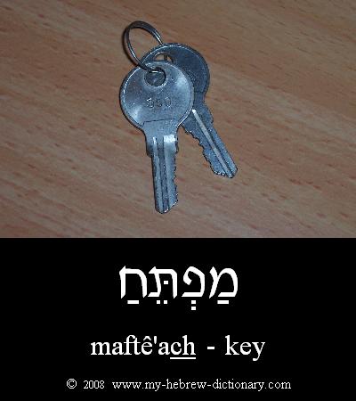 Key in Hebrew