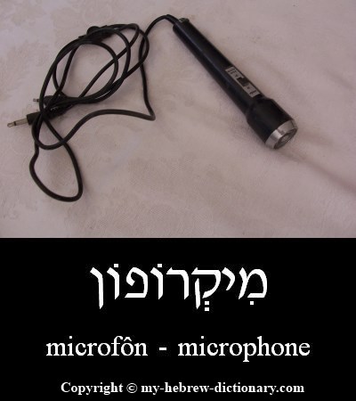 Microphone in Hebrew