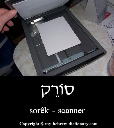 Scanner in Hebrew